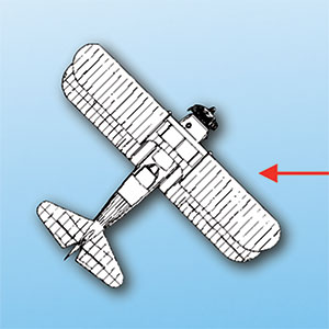 Diagram of Stearman Biplane used as icon for the newsletter.